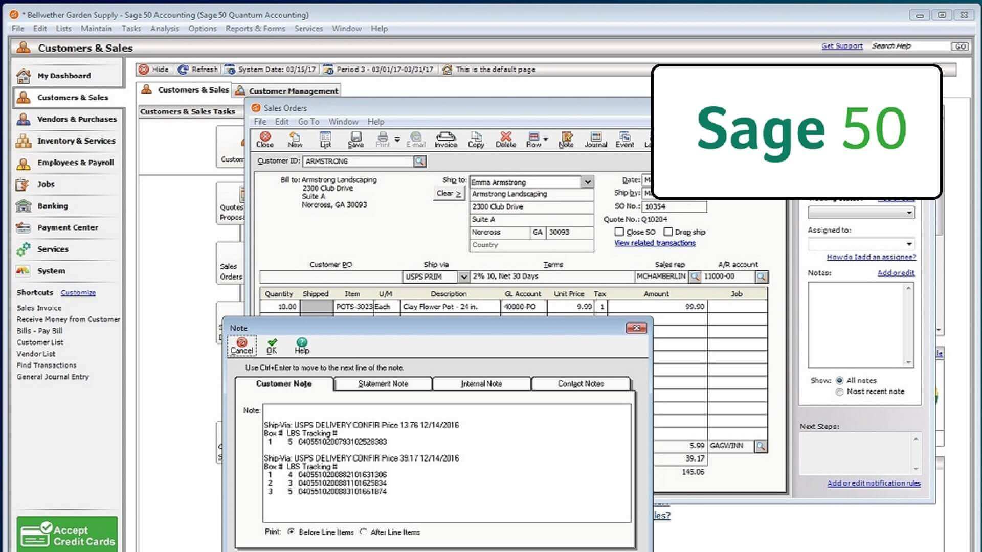 Sage 50 Shipping Software
